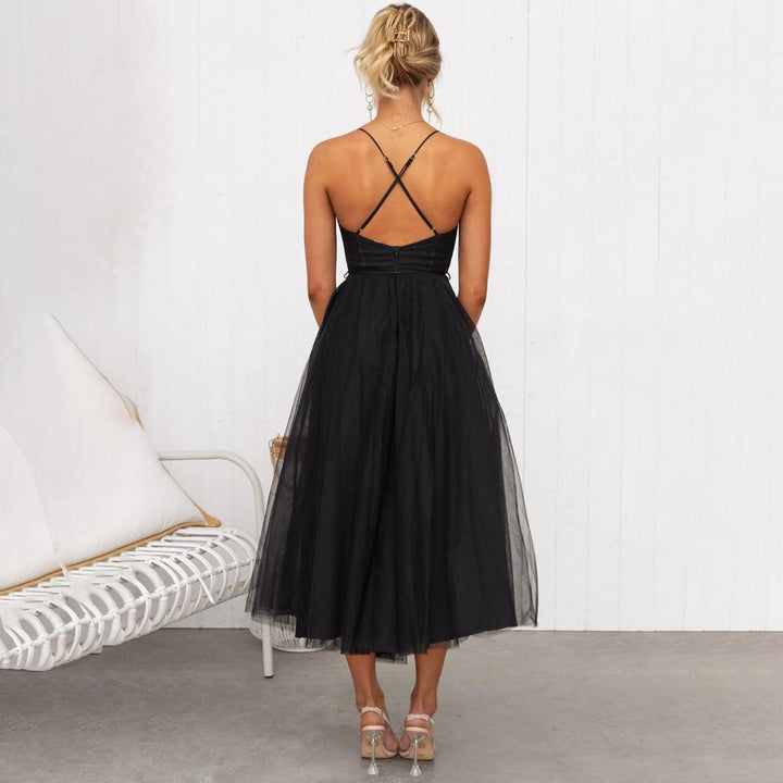 Echoarchiv | Midi Kleid für Frauen Elegante Partykleidung