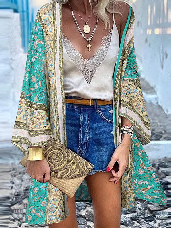Echoarchiv | Boho-Kimono Ein Fröhlicher, Stilvoller Und Mittellanger Kimono!