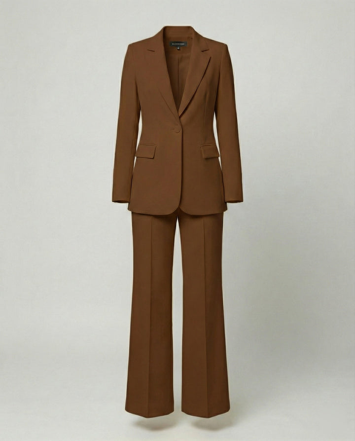 Echoarchiv | Damenanzug 2-teilig - Eleganter Blazer und Weite Hose Set