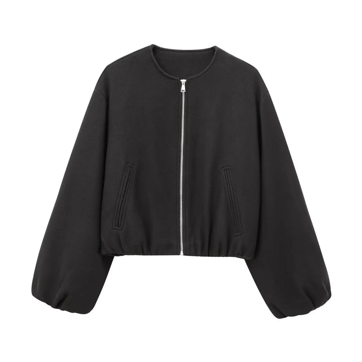 Echoarchiv | Damen Bomberjacke mit Reißverschluss und elastischer Passform