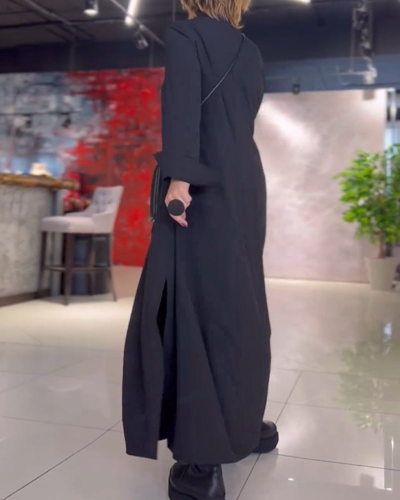 Echoarchiv | Langes Kleid mit Seitenschlitz