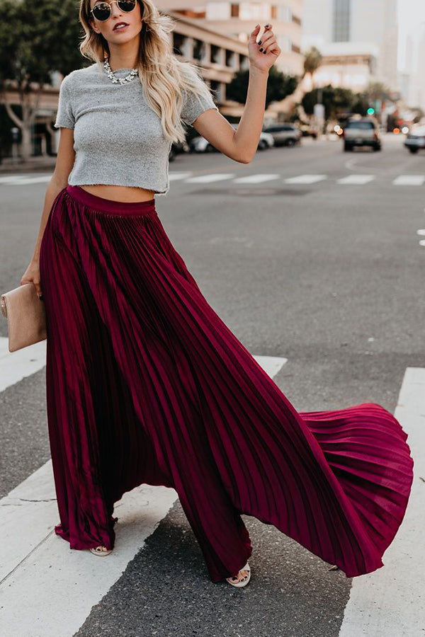 Echoarchiv | Für Eternity Plissierter Maxi Rock