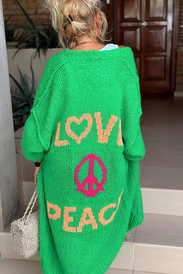 Echoarchiv | Love & PEchoarchivce Strickjacke