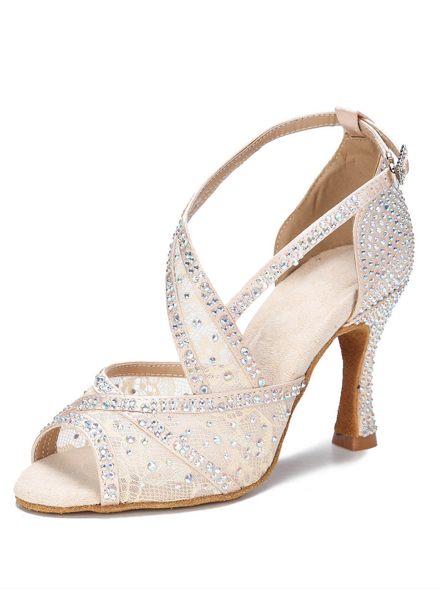 Echoarchiv | mit Diamanten Besetzte Lateinische Tanzschuhe Frauen Erwachsene