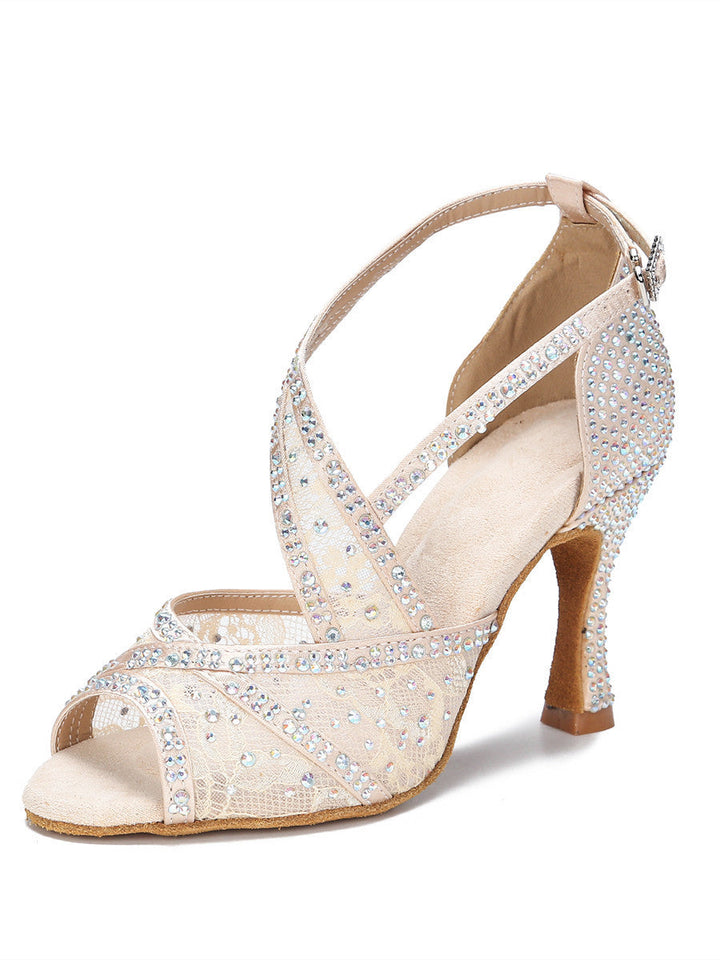 Echoarchiv | mit Diamanten Besetzte Lateinische Tanzschuhe Frauen Erwachsene