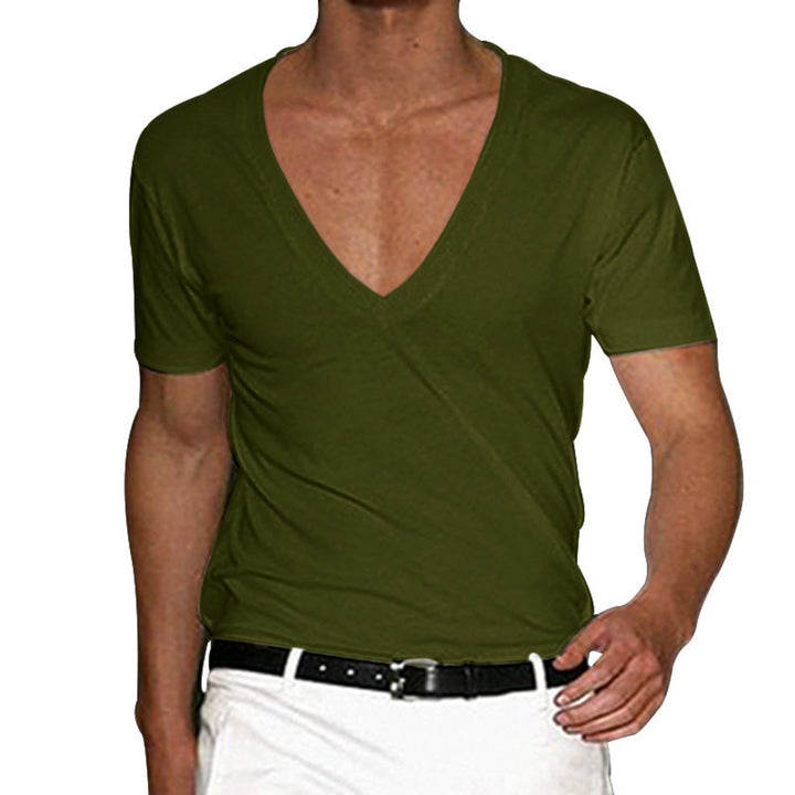 Echoarchiv | Slim Fit T-Shirt mit V-Ausschnitt