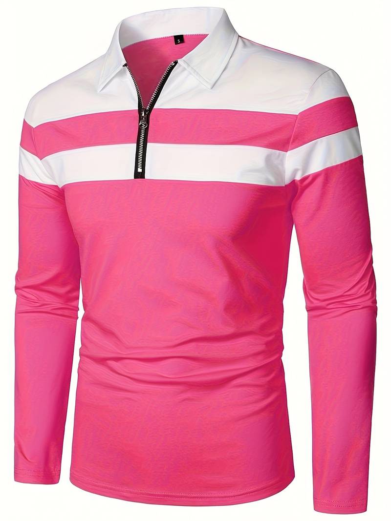 Echoarchiv – langärmliges poloshirt mit reißverschluss