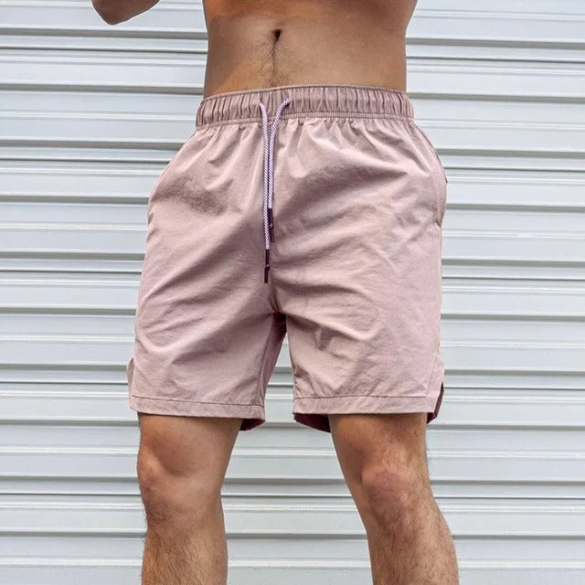 Echoarchiv | Atmungsaktive, Einfarbige Badeshorts für Männer mit Kordel