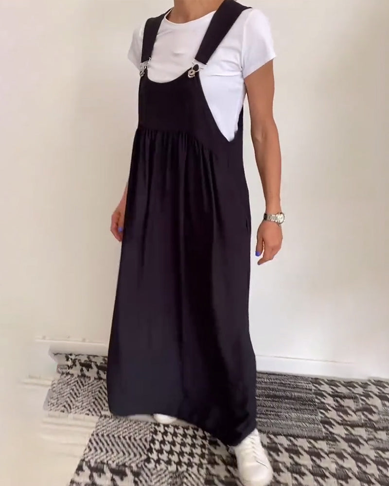 Echoarchiv | Kleid Lässig Einfarbig Hosenträger