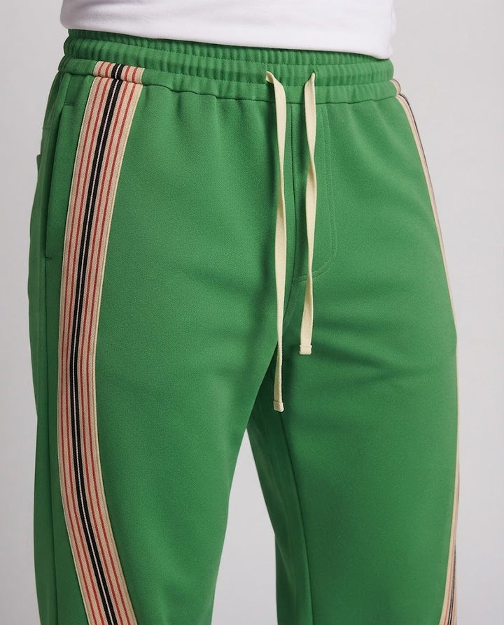 Herren Weite Lounge-Trainingshose mit seitlichen Retro-Kontraststreifen Echo Archiv