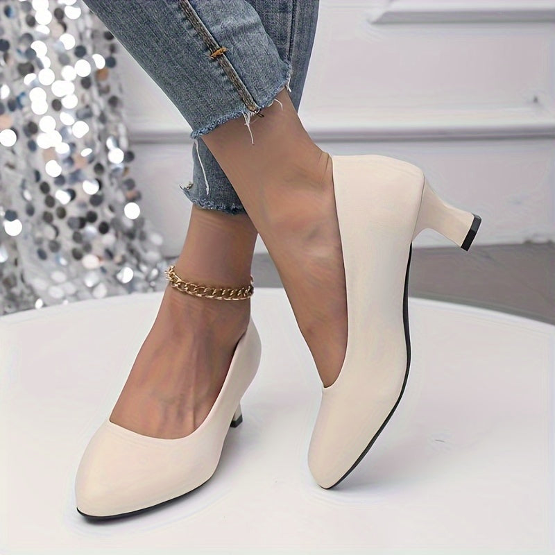 Echoarchiv | Stilvolle Damen Pumps mit Spitzem Zeh und Blockabsatz