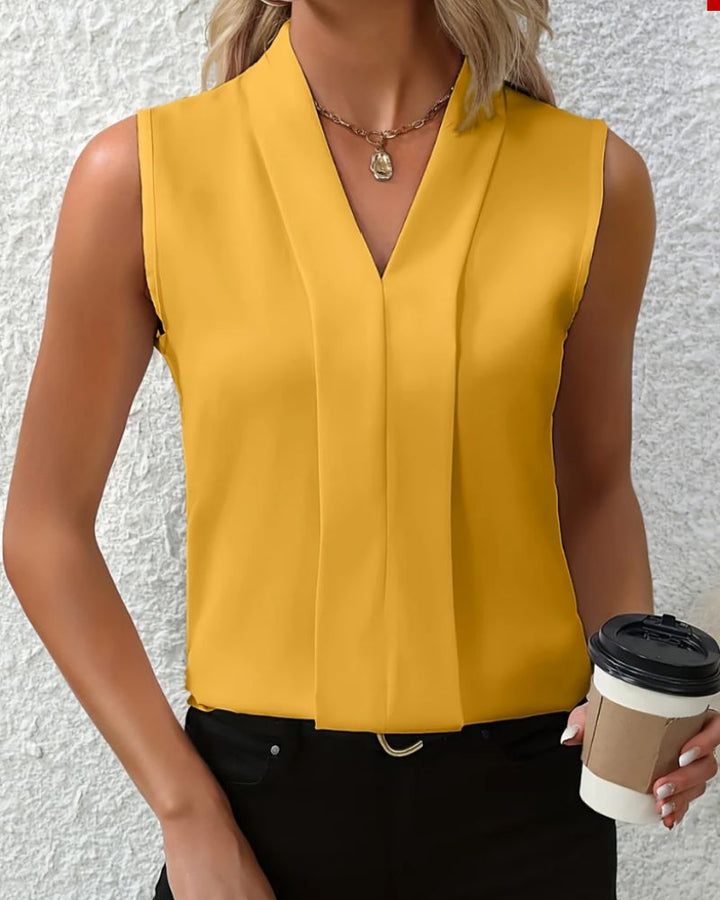 Ärmelloses Tank-Top mit V-Ausschnitt für den Sommer – Avérine