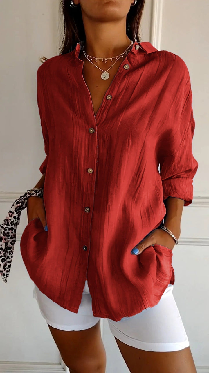 Glanzvolle Eleganz Bluse