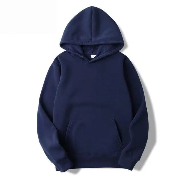 Echoarchiv | Unifarbener Kapuzenpullover Aus Baumwolle Für Frauen