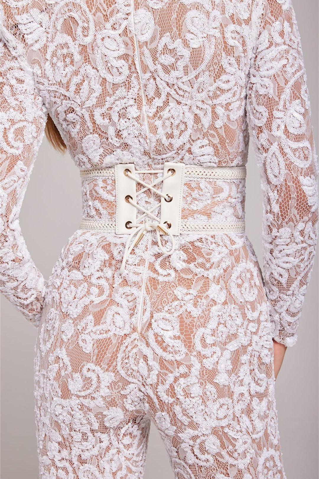 Echoarchiv | Spitzen-Eleganz Jumpsuit