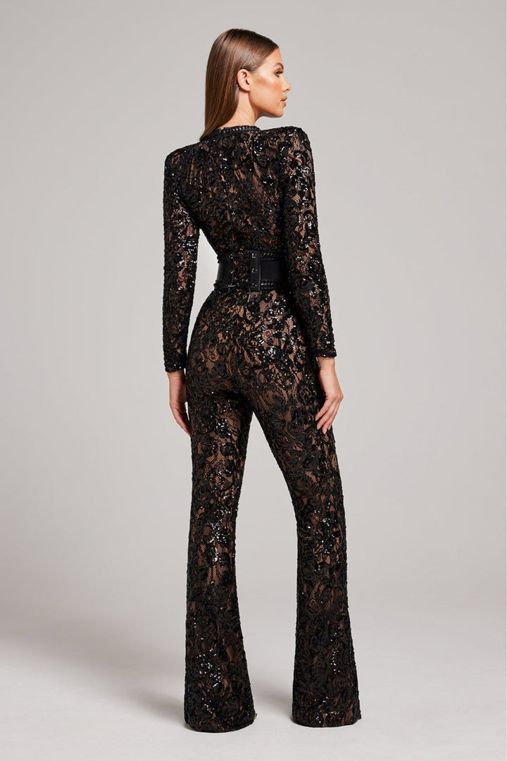 Echoarchiv | Spitzen-Eleganz Jumpsuit