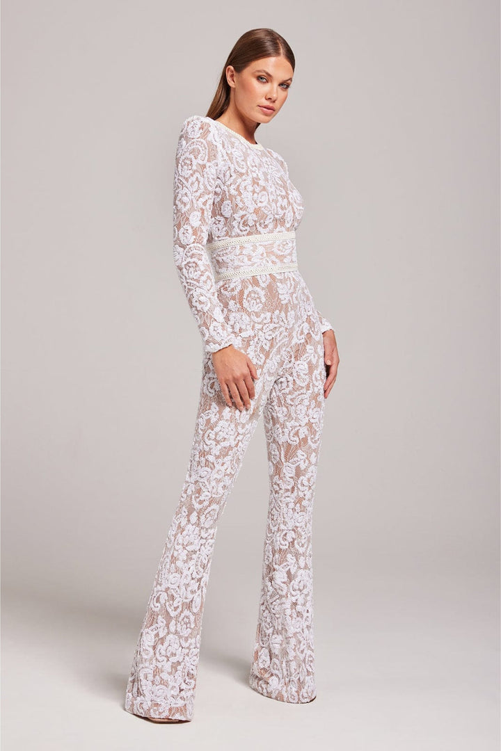 Echoarchiv | Spitzen-Eleganz Jumpsuit