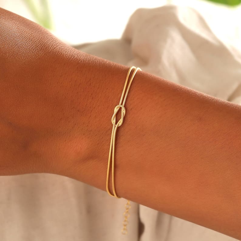 Echoarchiv | Elegantes LiEchoarchivesknoten Armband für Damen