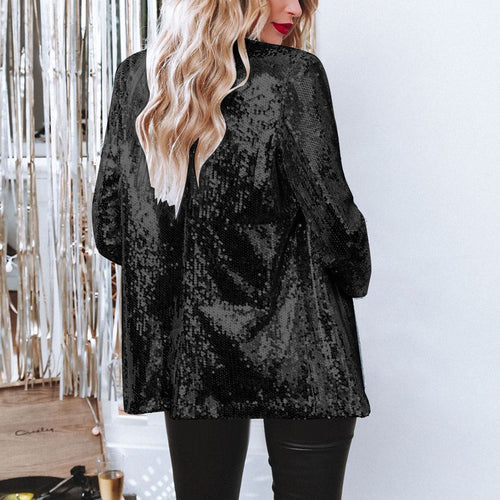 Echoarchiv Pailletten-blazer