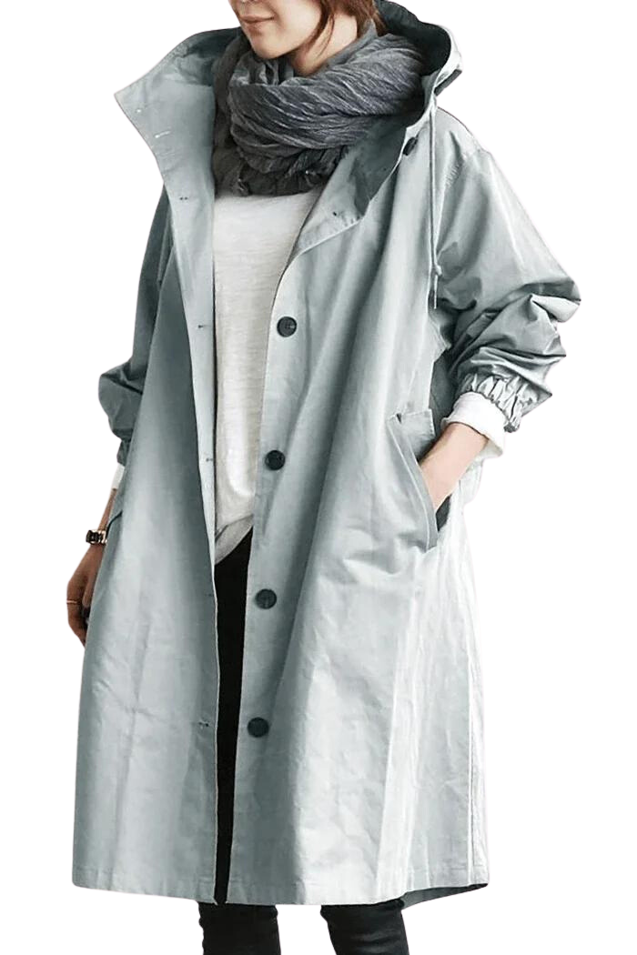 Echoarchiv | Übergroße Kapuzen-Windbreaker-Regenjacke