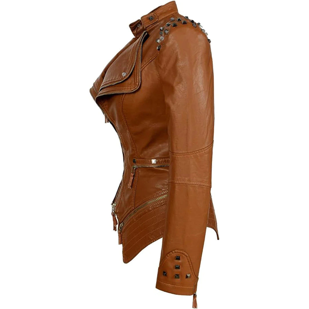 Echoarchiv | Slim Fit Biker jacke Für Damen Perfekt Für Alltag