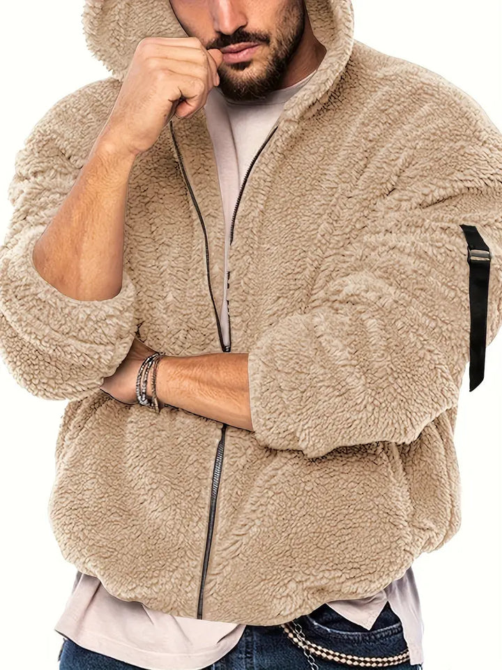 Echoarchiv Teddyjacke mit Reißverschluss für Männer