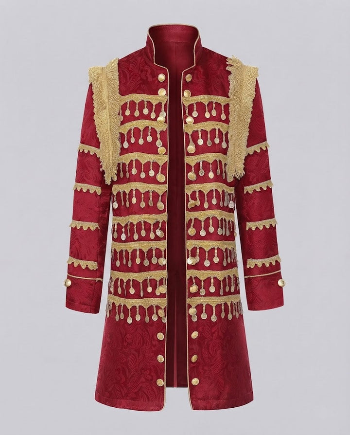 Damen Militärisch Inspirierter Langer Blazer Echo Archiv