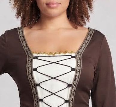Damen elegante mittelalterliche Kleidung mit schimmernden Akzenten Echo Archiv