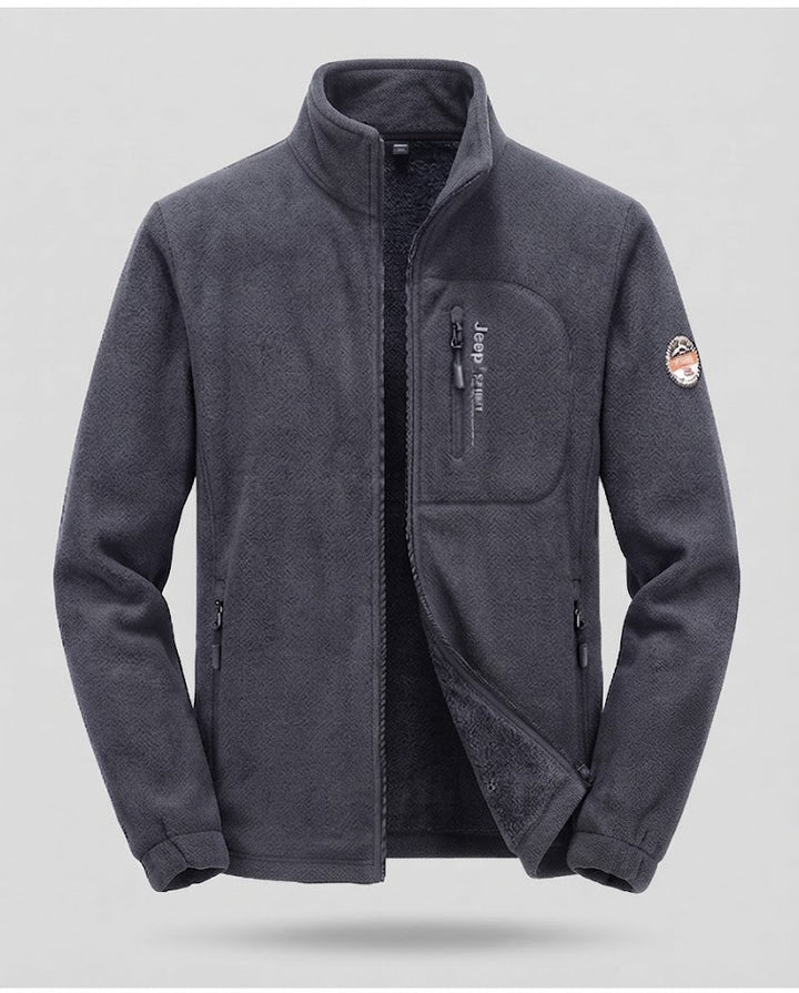 Herren Fleecejacke mit hohem Kragen Echo Archiv