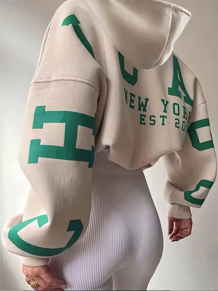 übergroßer langarm-hoodie – Auréline
