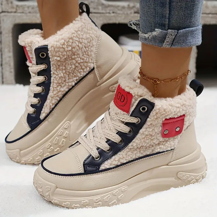 Damen Fleecegefütterte Winter Schneestiefel | Echoarchiv