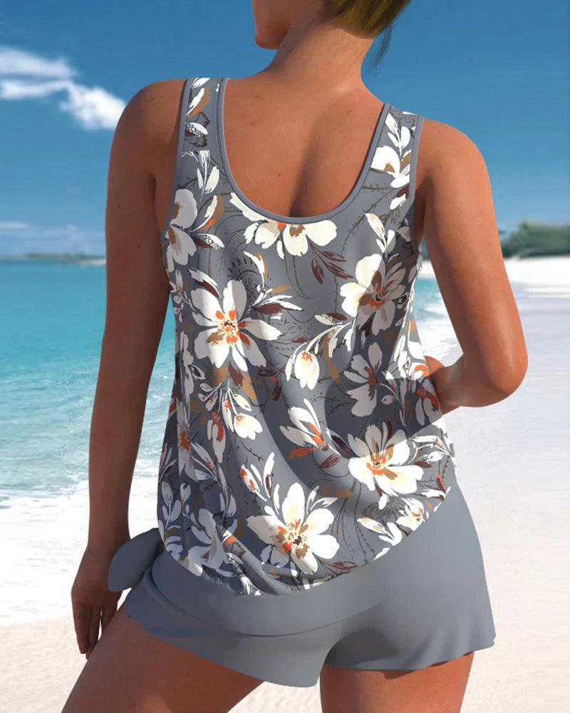 Echoarchiv | Tankini Badeanzug Stylisches Zweiteiliges Badeanzug-Set