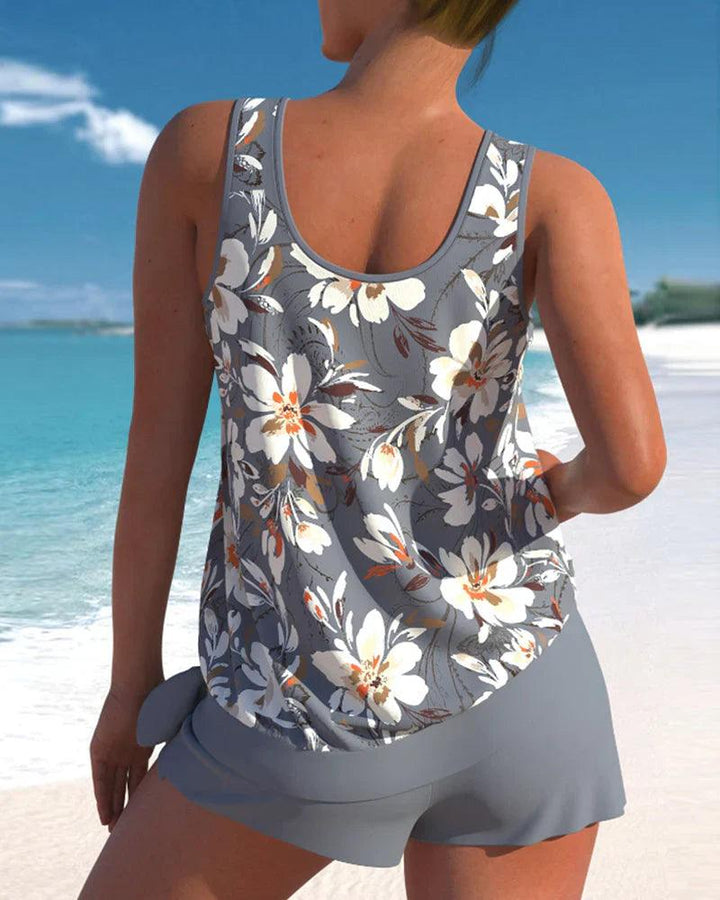 Echoarchiv | Tankini Badeanzug Stylisches Zweiteiliges Badeanzug-Set