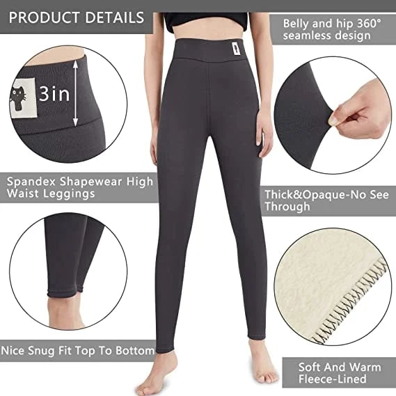 Echoarchiv | Damen Winterhose Fleece - Warme Leggings mit Formungseffekt