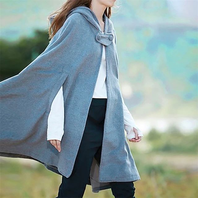 Frauen Vintage Kapuzenmantel kurz – Célinea