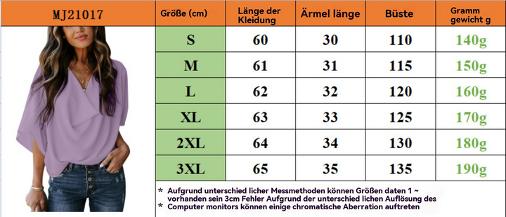 Echoarchiv | Chiffonhemd mit V-Ausschnitt