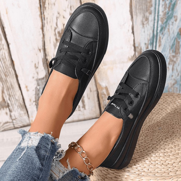 Damen Schnürung Orthopädische Flache Schuhe Echoarchiv