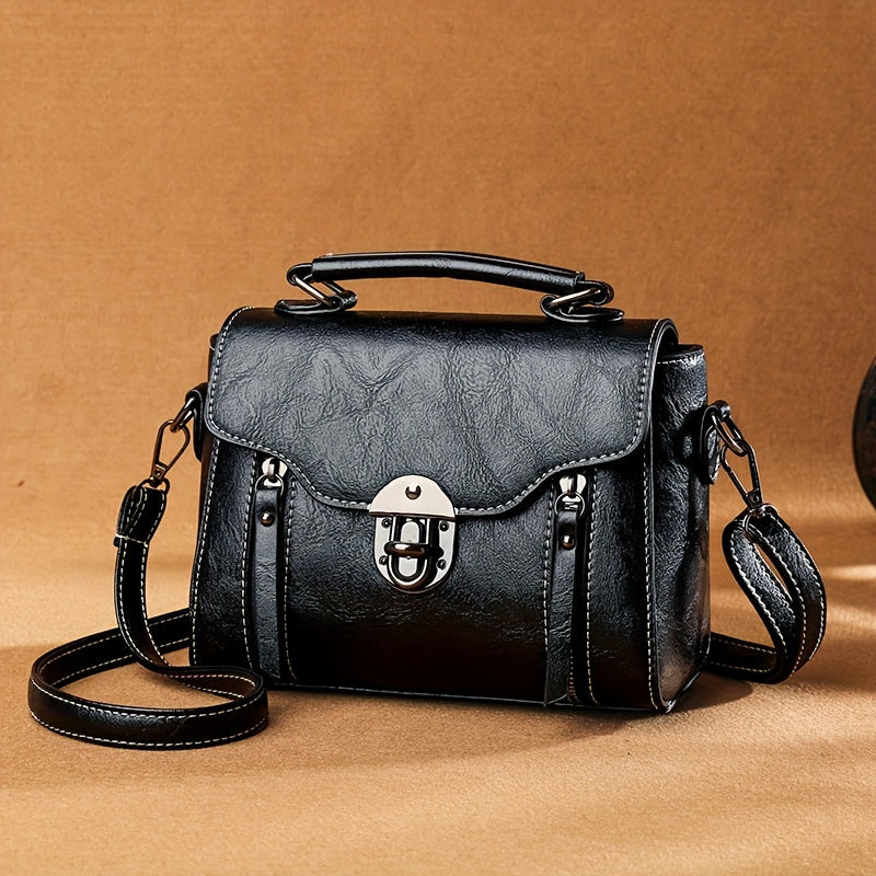 Damen Vintage Handtasche Mit Klappe – Avelline