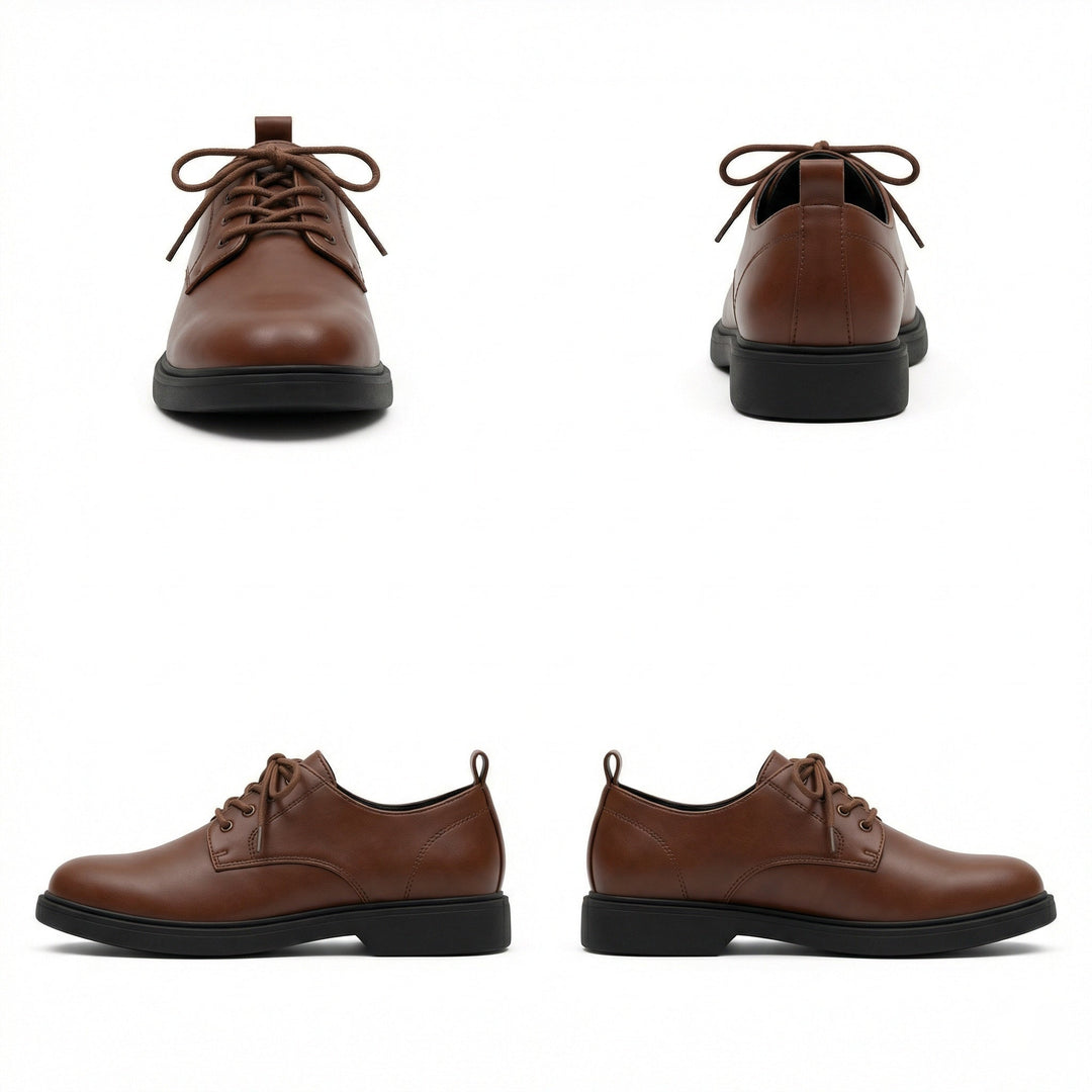 Herren Elegante Leder Schnürschuhe mit rutschfester Sohle Echoarchiv