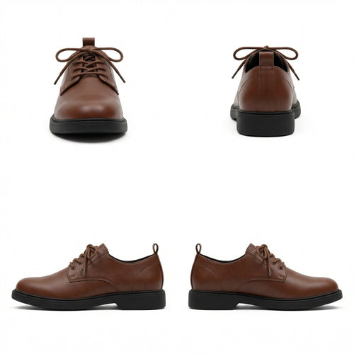 Herren Elegante Leder Schnürschuhe mit rutschfester Sohle Echoarchiv