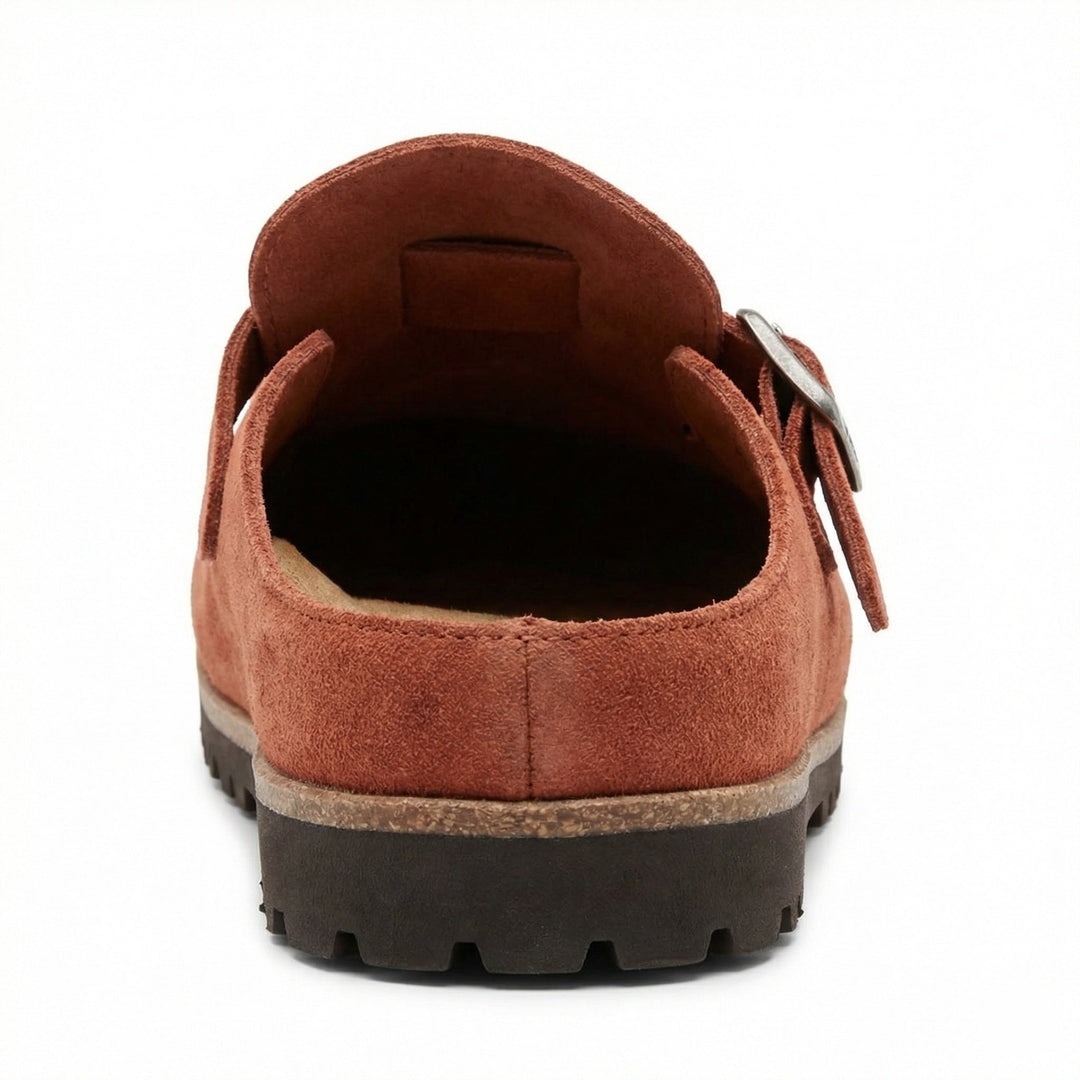 Clogs - Damen Retro Wildleder Slip-On Mule Echoarchiv