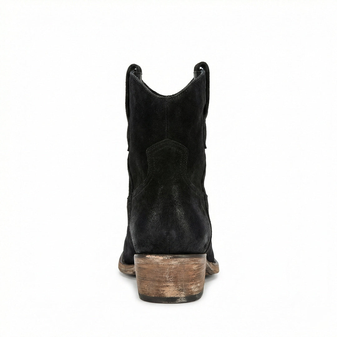 Kurze Cowboy-Stiefel | Western | Wildleder | Knöchel-Stiefel | Damenstiefel – Tavélo