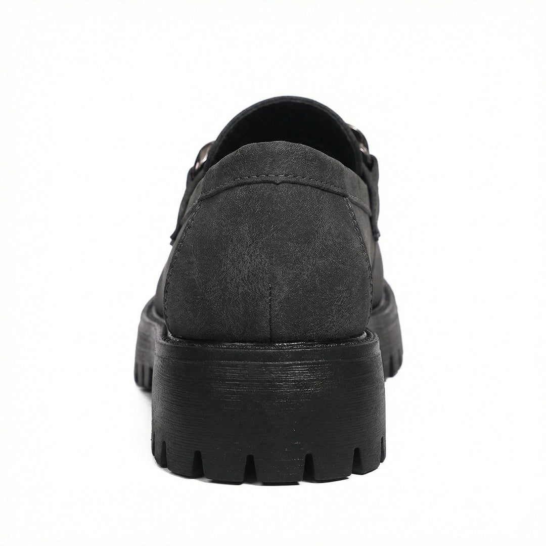 Damen Chunky Loafers mit Ketten-Applikation und robustem Profil Echoarchiv