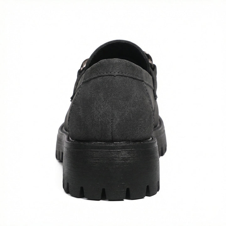 Damen Chunky Loafers mit Ketten-Applikation und robustem Profil Echoarchiv