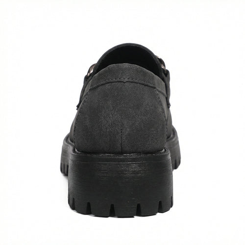Damen Chunky Loafers mit Ketten-Applikation und robustem Profil Echoarchiv