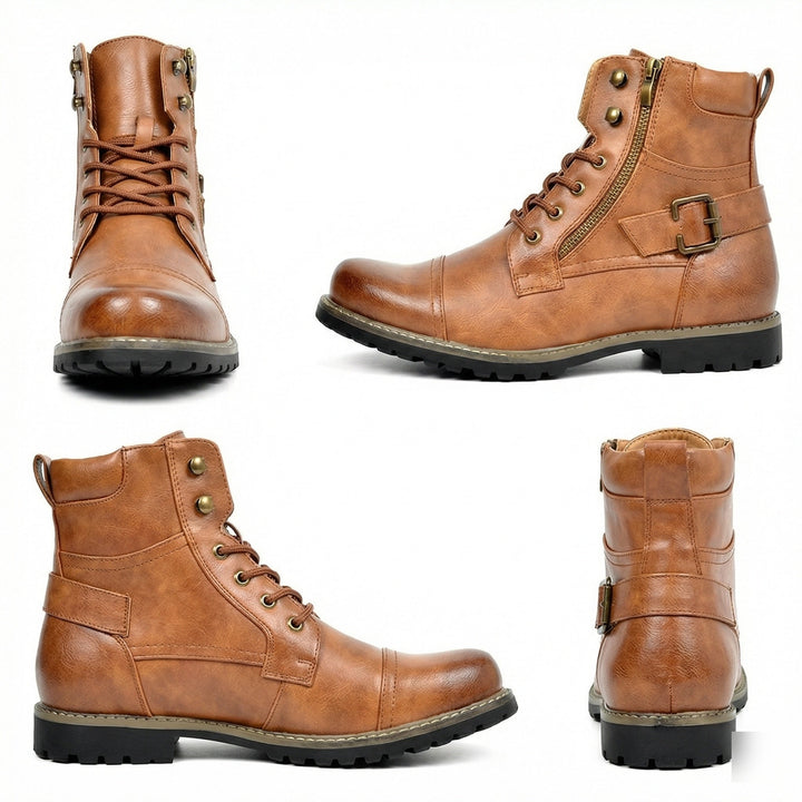 Motorradstiefel aus echtem Leder Echoarchiv