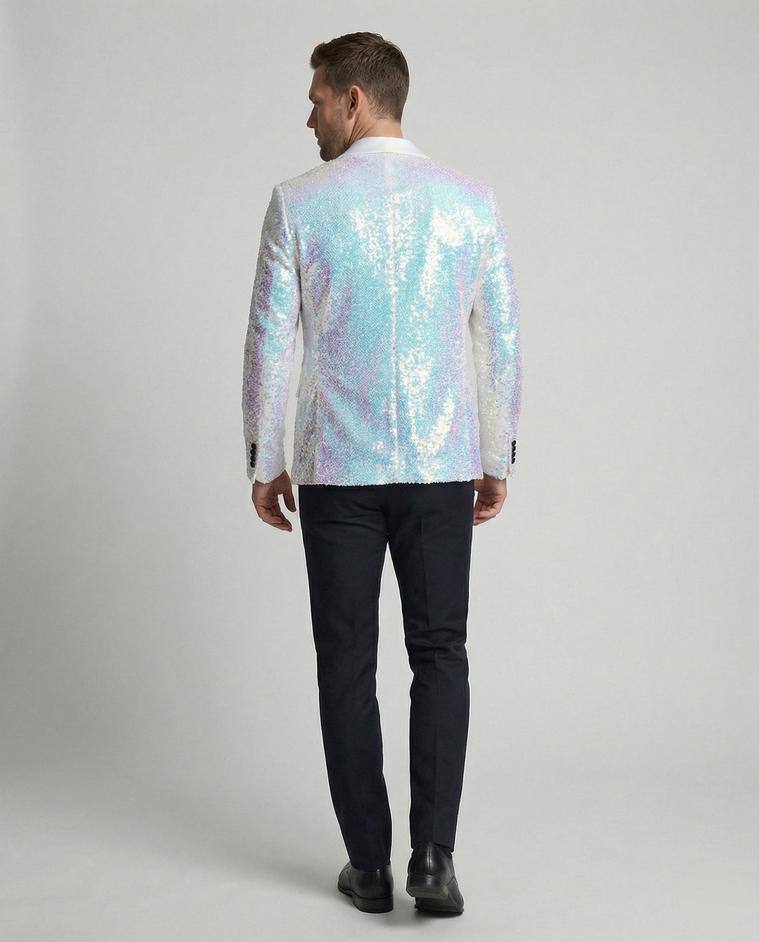 Glamouröser Pailletten Blazer Herren – Valéne
