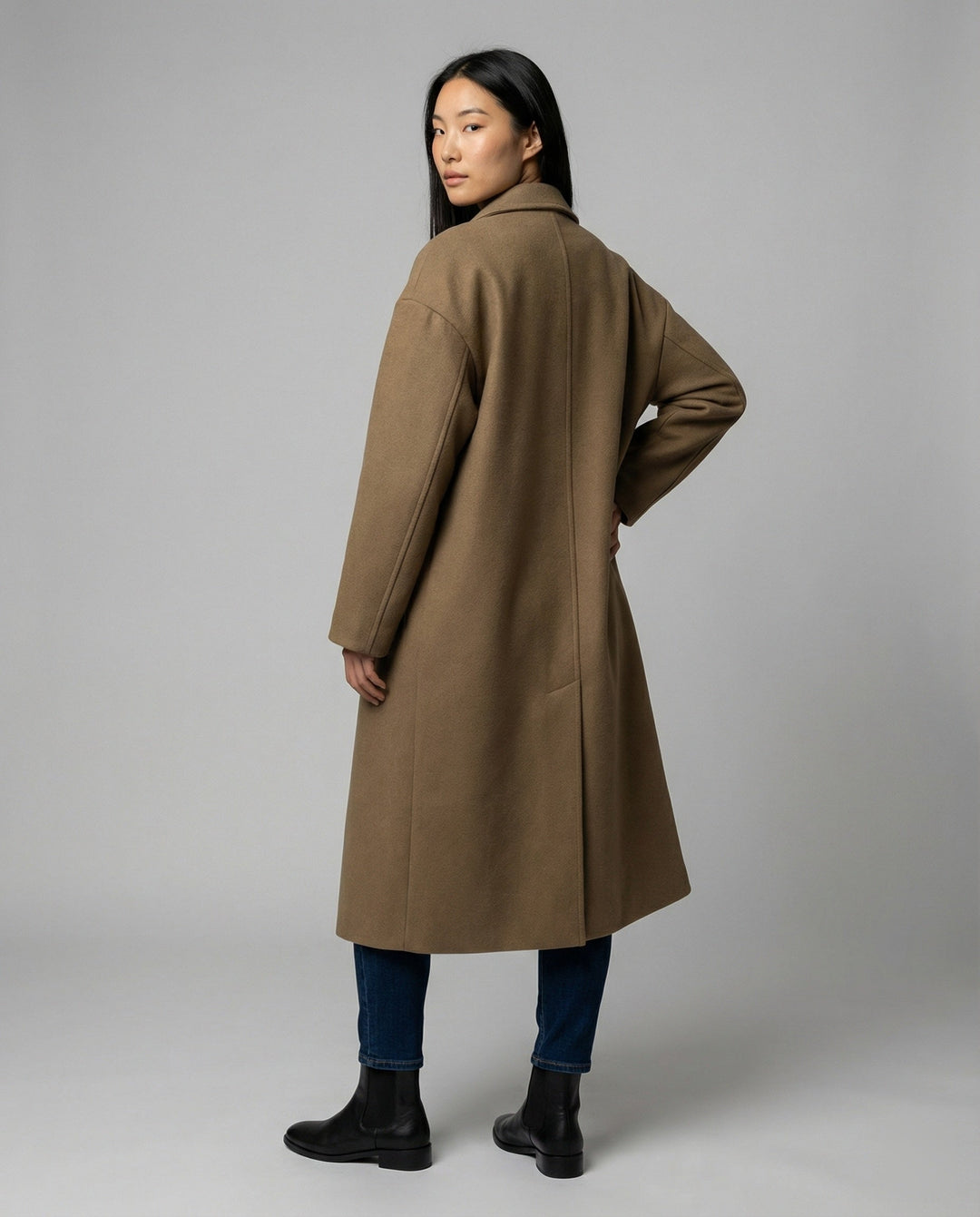 Damen Oversized Wollmantel Echoarchiv