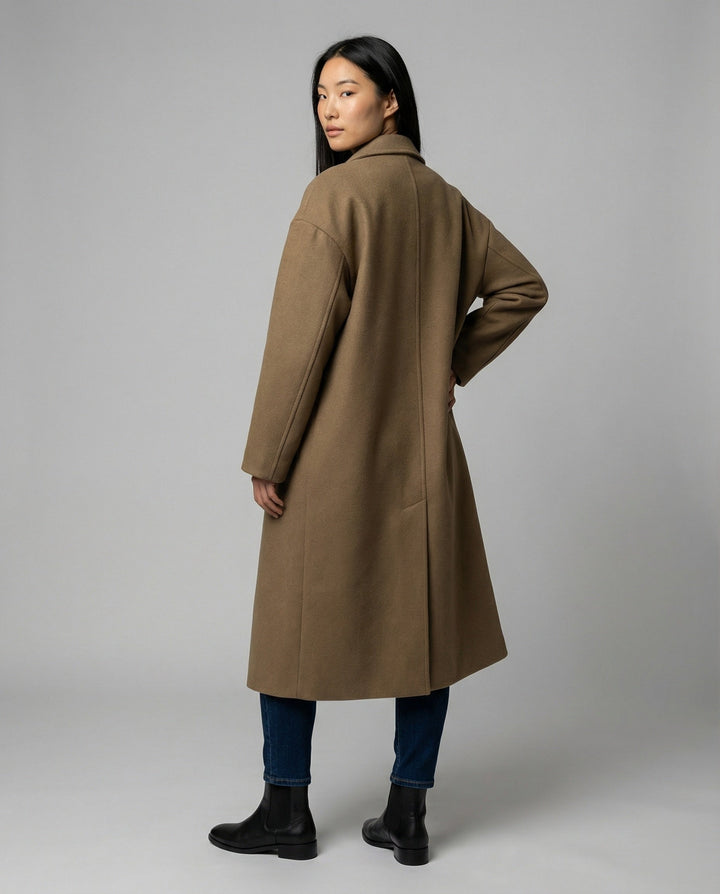 Damen Oversized Wollmantel Echoarchiv