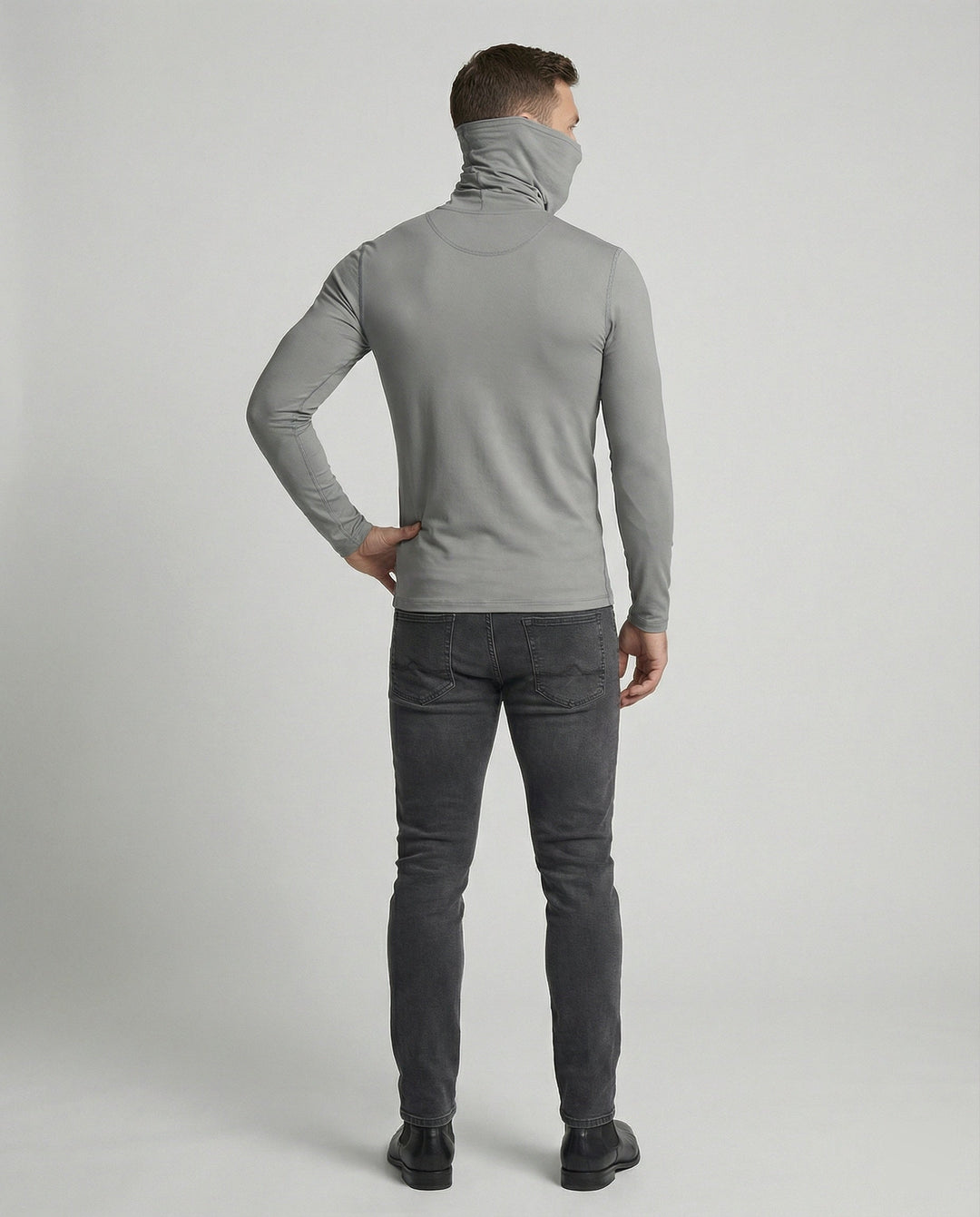Herren Funktionsshirt mit hohem Kragen und innovativem Feuchtigkeitsmanagement Echoarchiv